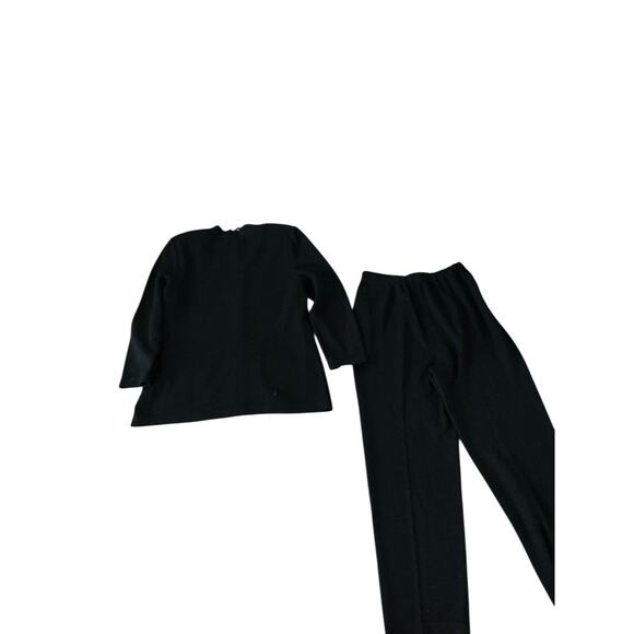 Vintage St. John Cardigan Blazer and Pants Set | Size 8 Medium | Black - Picture 6 of 12